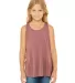 8800Y Bella + Canvas Youth Flowy RacerbackTank in Mauve front view