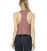 6682 Women's Racerback Cropped Tank in Heather mauve back view