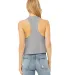 6682 Women's Racerback Cropped Tank in Athletic heather back view