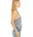 6682 Women's Racerback Cropped Tank in Athletic heather side view