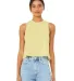 6682 Women's Racerback Cropped Tank in Hth frnch vanlla front view