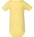 100B Bella + Canvas Baby Short Sleeve Onesie in Yellow back view