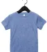 3413T Bella + Canvas Toddler Triblend Short Sleeve in Blue triblend front view
