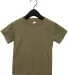 3413T Bella + Canvas Toddler Triblend Short Sleeve in Olive triblend front view