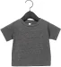 3001B Bella + Canvas Baby Short Sleeve Tee in Dark gry heather front view