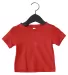 3001B Bella + Canvas Baby Short Sleeve Tee in Red front view