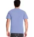 Next Level 7415 Inspired Dye Pocket Crew in Peri blue back view