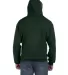 50 82130R Supercotton Hooded Pullover FOREST GREEN back view