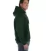 50 82130R Supercotton Hooded Pullover FOREST GREEN side view