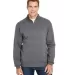 50 SF95R Sofspun® Quarter-Zip Sweatshirt CHARCOAL HEATHER front view