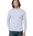 301 2955 Union-Made Long Sleeve T-Shirt in Ash front view