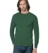 301 2955 Union-Made Long Sleeve T-Shirt in Forest green front view