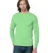 301 2955 Union-Made Long Sleeve T-Shirt in Lime green front view