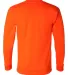 301 2955 Union-Made Long Sleeve T-Shirt in Bright orange back view