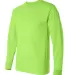 301 2955 Union-Made Long Sleeve T-Shirt in Lime green side view
