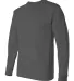 301 2955 Union-Made Long Sleeve T-Shirt in Charcoal side view