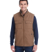 DRI DUCK 5068 Trek Vest in Field khaki front view