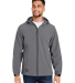 DRI DUCK 5310 Apex Hooded Soft Shell Jacket in Charcoal front view