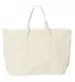 Liberty Bags 8863 10 Ounce Cotton Canvas Tote with NATURAL back view