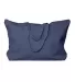 Liberty Bags 8863 10 Ounce Cotton Canvas Tote with NAVY front view