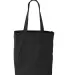 Liberty Bags 8861 10 Ounce Gusseted Cotton Canvas  BLACK back view