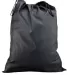Liberty Bags 9008 Drawstring Laundry Bag BLACK front view