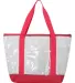 Liberty Bags 7009 Clear Boat Tote RED back view