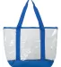 Liberty Bags 7009 Clear Boat Tote ROYAL back view