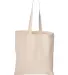 Liberty Bags 8502 BRANSON BARGAIN CANVAS TOTE NATURAL back view