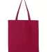 Liberty Bags 8502 BRANSON BARGAIN CANVAS TOTE RED back view