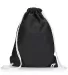 Liberty Bags 8895 Jersey Mesh Drawstring Backpack BLACK front view
