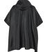 Liberty Bags A-001 Rain Poncho in Black back view