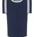 Liberty Bags FT008 Collapsible Jersey Foam Can & B NAVY back view