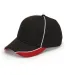 First String Cap in Black/ red/ wht front view