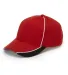 First String Cap in Red/ black/ wht front view