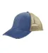 Ollie Cap in Royal/ tan front view