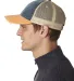 Ollie Cap in Nvy/ tngrne/ tan side view