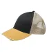 Ollie Cap in Blk/ mstrd/ tan front view