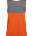 Augusta Sportswear 354 Women's Accelerate Jersey in Orange/ graphite back view