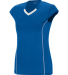 Augusta Sportswear 1218 Women's Blash Jersey in Royal/ white side view