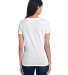 Threadfast Apparel 252RV Ladies' Invisible Stripe  in Wht invsbl strp back view