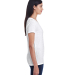 Threadfast Apparel 252RV Ladies' Invisible Stripe  in Wht invsbl strp side view