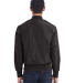 Threadfast Apparel 395J Unisex Bomber Jacket in Black vegan lthr back view