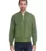 Threadfast Apparel 395J Unisex Bomber Jacket ARMY front view