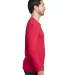 Threadfast Apparel 100LS Unisex Ultimate Long-Slee in Red side view