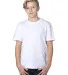 Threadfast Apparel 600A Youth Ultimate T-Shirt WHITE front view