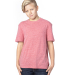 Threadfast Apparel 602A Youth Triblend T-Shirt in Red triblend front view