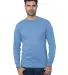 Bayside Apparel 3055 Union-Made Long Sleeve T-Shir in Carolina blue front view