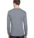 Bayside Apparel 3055 Union-Made Long Sleeve T-Shir in Charcoal back view