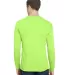 Bayside Apparel 3055 Union-Made Long Sleeve T-Shir in Lime green back view